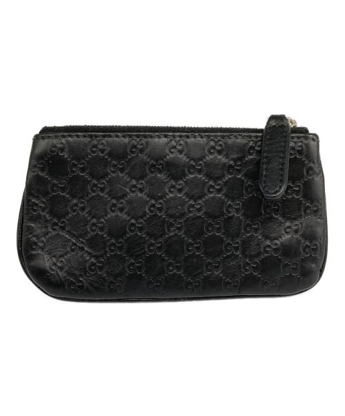 GUCCI（グッチ）GUCCI (グッチ) キーリング付きコインケース ブラックの古着・服飾アイテム