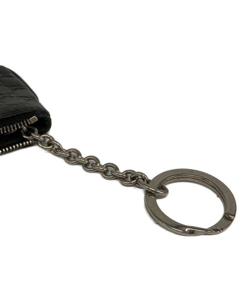 GUCCI（グッチ）GUCCI (グッチ) キーリング付きコインケース ブラックの古着・服飾アイテム