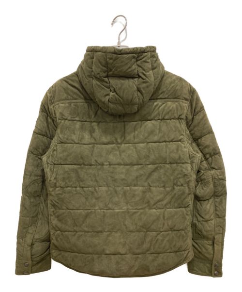 POLO RALPH LAUREN（ポロ・ラルフローレン）POLO RALPH LAUREN (ポロ・ラルフローレン) SUEDE HOODED CPO JACKET カーキ サイズ:Mの古着・服飾アイテム