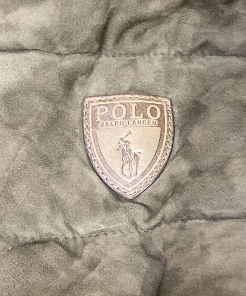 POLO RALPH LAUREN（ポロ・ラルフローレン）POLO RALPH LAUREN (ポロ・ラルフローレン) SUEDE HOODED CPO JACKET カーキ サイズ:Mの古着・服飾アイテム