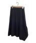 HYKE (ハイク) アシンメトリーロングスカート ネイビー サイズ:2：2500円
