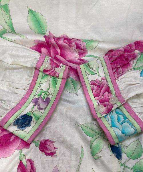 LEONARD（レオナール）LEONARD (レオナール) 総柄ブラウス ホワイト サイズ:Mの古着・服飾アイテム