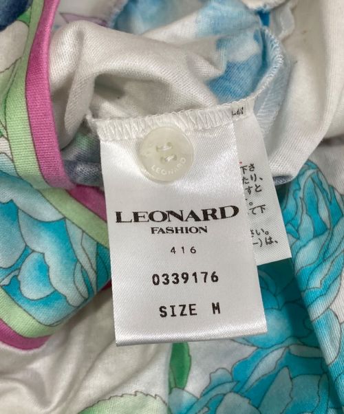LEONARD（レオナール）LEONARD (レオナール) 総柄ブラウス ホワイト サイズ:Mの古着・服飾アイテム