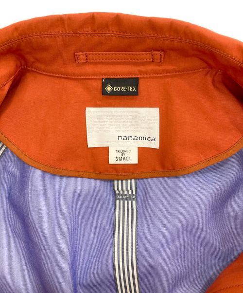 nanamica（ナナミカ）nanamica (ナナミカ) GORE-TEX Soutien Collar Coat/ゴアテックスステンカラーコート オレンジ サイズ:Sの古着・服飾アイテム