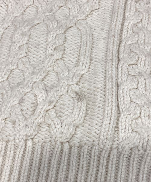 CALLAN（カラン）CALLAN (カラン) アランニット ベージュ サイズ:Lの古着・服飾アイテム