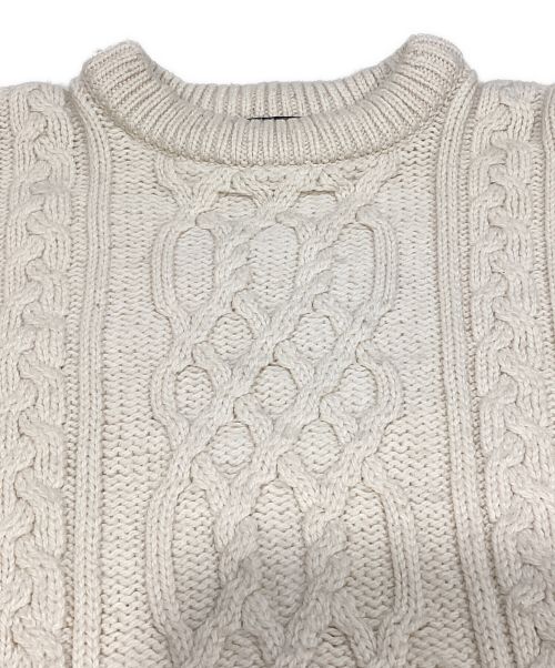 CALLAN（カラン）CALLAN (カラン) アランニット ベージュ サイズ:Lの古着・服飾アイテム