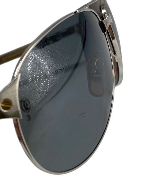 Cartier（カルティエ）Cartier (カルティエ) ｢edition santos-dumont｣ウッドテンプルサングラス ブラウン サイズ:58□16の古着・服飾アイテム