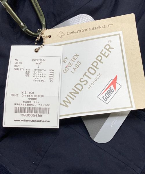 WHITE MOUNTAINEERING（ホワイトマウンテ二アニング）WHITE MOUNTAINEERING (ホワイトマウンテ二アニング) WINDSTOPPER PRIMALOFT RAGLAN PARKA ネイビー サイズ:2(M)の古着・服飾アイテム
