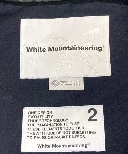 WHITE MOUNTAINEERING（ホワイトマウンテ二アニング）WHITE MOUNTAINEERING (ホワイトマウンテ二アニング) WINDSTOPPER PRIMALOFT RAGLAN PARKA ネイビー サイズ:2(M)の古着・服飾アイテム