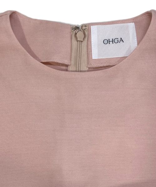 OHGA（オオガ）OHGA (オオガ) ペプラムブラウス ピンク サイズ:Freeの古着・服飾アイテム