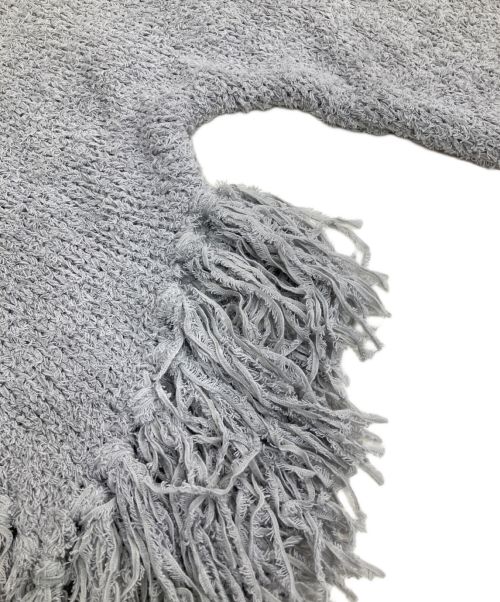 Diagram GRACE CONTINENTAL（ダイアグラム グレースコンチネンタル）Diagram GRACE CONTINENTAL (ダイアグラム グレースコンチネンタル) ボートルーズニットトップ グレー サイズ:36の古着・服飾アイテム