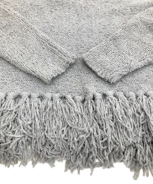 Diagram GRACE CONTINENTAL（ダイアグラム グレースコンチネンタル）Diagram GRACE CONTINENTAL (ダイアグラム グレースコンチネンタル) ボートルーズニットトップ グレー サイズ:36の古着・服飾アイテム