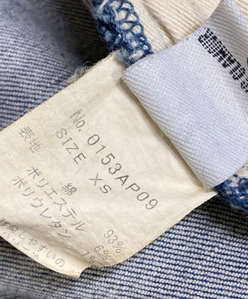 Hysteric Glamour（ヒステリックグラマー）Hysteric Glamour (ヒステリックグラマー) USED加工ISKOデニム 九分丈バイカーPT インディゴ サイズ:XSの古着・服飾アイテム