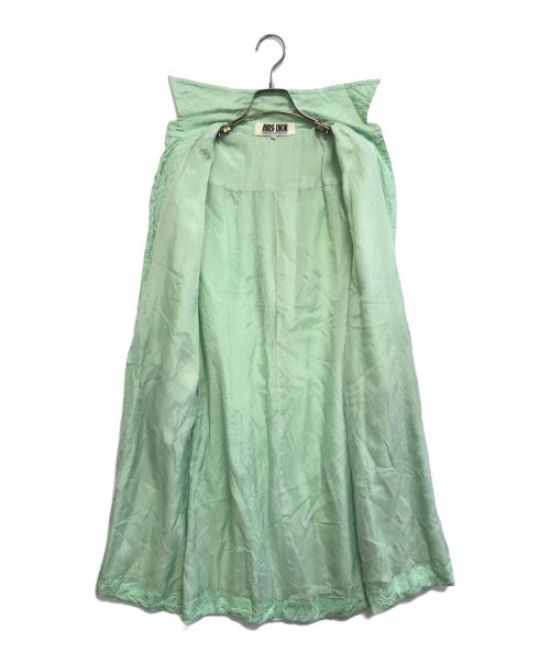 MISS Dior（ミス ディオール）MISS Dior (ミス ディオール) 総柄シルクワンピース 黄緑 サイズ:9の古着・服飾アイテム