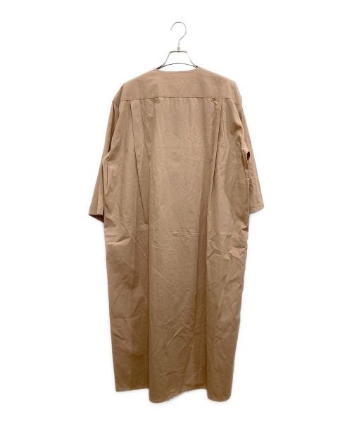 SEEALL（シーオール）SEEALL (シーオール) 比翼シャツワンピース ベージュ サイズ:38の古着・服飾アイテム