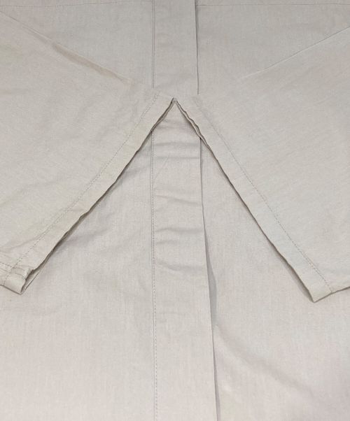 SEEALL（シーオール）SEEALL (シーオール) 比翼シャツワンピース ベージュ サイズ:38の古着・服飾アイテム