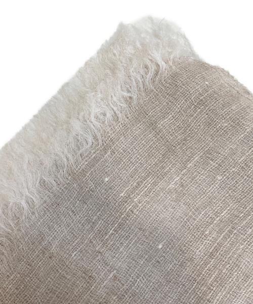 MITTAN（ミッタン）MITTAN (ミッタン) リネン大判ストール ベージュの古着・服飾アイテム