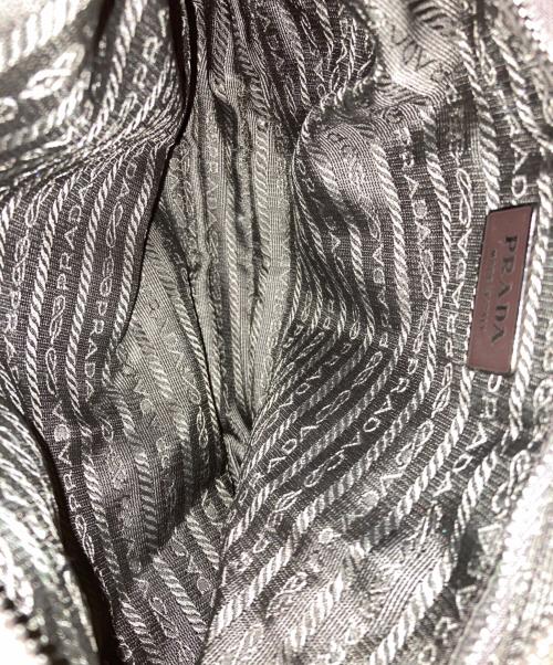 PRADA（プラダ）PRADA (プラダ) ツイードショルダーバッグ ブラウンの古着・服飾アイテム