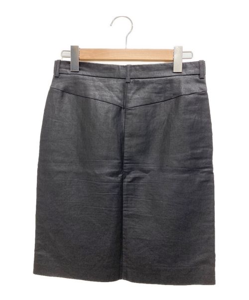 DRAWER（ドゥロワー）DRAWER (ドゥロワー) コーティングスカート ブラック サイズ:Sの古着・服飾アイテム