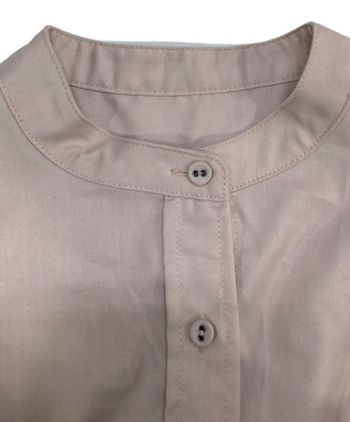 SOEJU（ソージュ）SOEJU (ソージュ) バンドカラーシャツワンピース ピンクベージュ サイズ:Freeの古着・服飾アイテム