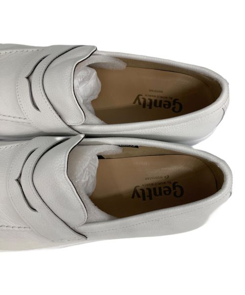 moon star（ムーンスター）moon star (ムーンスター) GENTLY (ジェントリー) コインローファー ホワイト サイズ:28cm 未使用品の古着・服飾アイテム