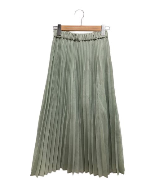 uncrave（アンクレイヴ）uncrave (アンクレイヴ) シアープリーツスカート ライトグリーンの古着・服飾アイテム
