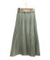 uncrave (アンクレイヴ) シアープリーツスカート ライトグリーン：1500円