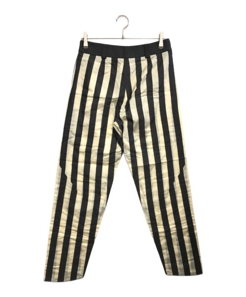 EMPORIO ARMANI（エンポリオアルマーニ）EMPORIO ARMANI (エンポリオアルマーニ) ストライプパンツ グレー×ベージュ サイズ:42の古着・服飾アイテム