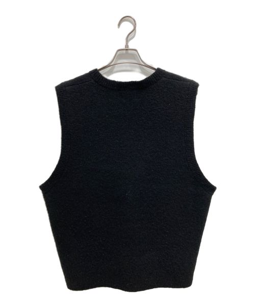 stussy（ステューシー）stussy (ステューシー) BRUSHED MOHAIR VEST ブラック サイズ:Lの古着・服飾アイテム