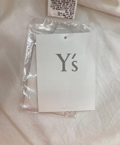 Y's（ワイズ）Y's (ワイズ) TWILL FLAP COLLAR LONG BLOUSE ホワイト サイズ:1の古着・服飾アイテム