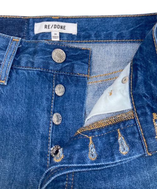 RE/DONE（リダン）RE/DONE (リダン) カットオフダメージデニムパンツ インディゴ サイズ:61cm (W24)の古着・服飾アイテム