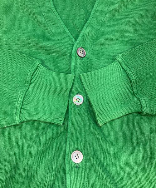 Yonetomi（ヨネトミ）YONETOMI (ヨネトミ) ギマコットンカーディガン グリーン サイズ:3(L)の古着・服飾アイテム
