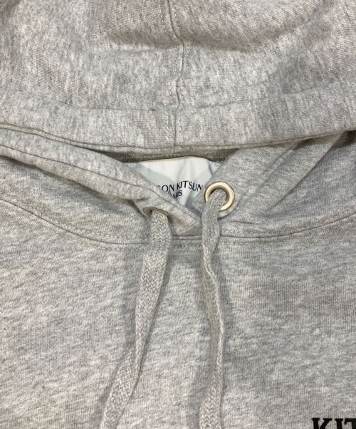 maison kitsune（メゾンキツネ）MAISON KITSUNE (メゾンキツネ) 裏起毛パーカーワンピース グレー サイズ:XSの古着・服飾アイテム