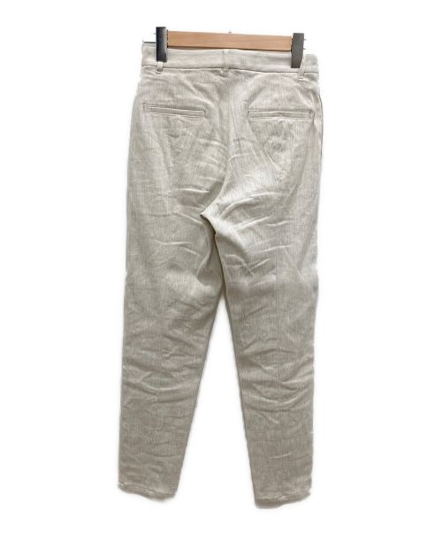 GALERIE VIE（ギャルリーヴィー）GALERIE VIE (ギャルリーヴィー) コットンリネンストレッチテーパードパンツ アイボリー サイズ:XS(32)の古着・服飾アイテム