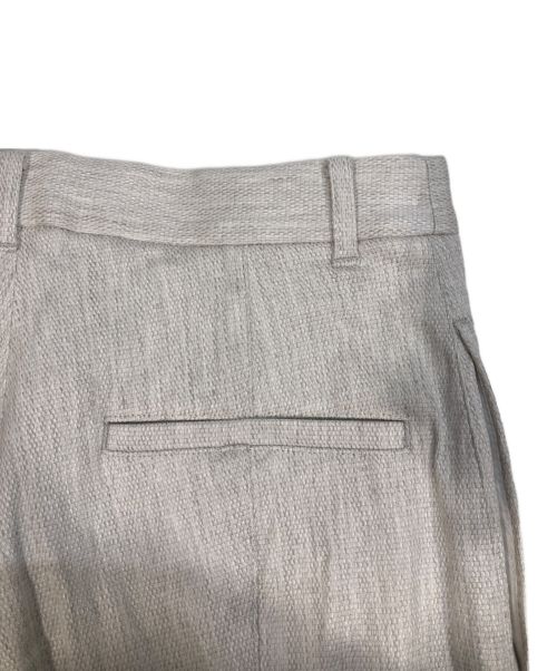 GALERIE VIE（ギャルリーヴィー）GALERIE VIE (ギャルリーヴィー) コットンリネンストレッチテーパードパンツ アイボリー サイズ:XS(32)の古着・服飾アイテム