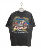 HARLEY-DAVIDSON×Hanes BEEFYハーレーダビッドソン×ヘインズビーフィー）の古着「ポケットカットソー」｜ブラック