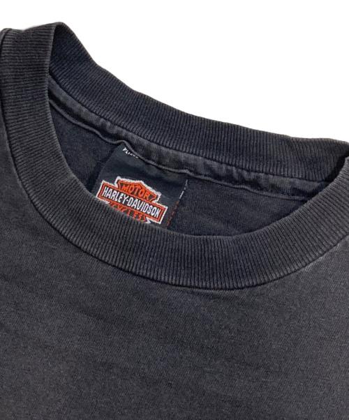 HARLEY-DAVIDSON（ハーレーダビッドソン）HARLEY-DAVIDSON (ハーレーダビッドソン) Hanes BEEFY ポケットカットソー ブラック サイズ:Lの古着・服飾アイテム