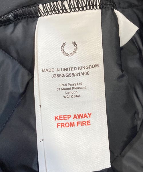 FRED PERRY（フレッドペリー）FRED PERRY (フレッドペリー) LAVENHAM (ラベンハム) QUILTED LINER グレー サイズ:Sの古着・服飾アイテム