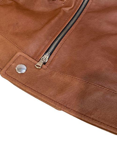 VINTAGE DE LUXE（ヴィンテージ デラックス）VINTAGE DE LUXE (ヴィンテージ デラックス) ダブルライダースジャケット ブラウン サイズ:LL(50)の古着・服飾アイテム