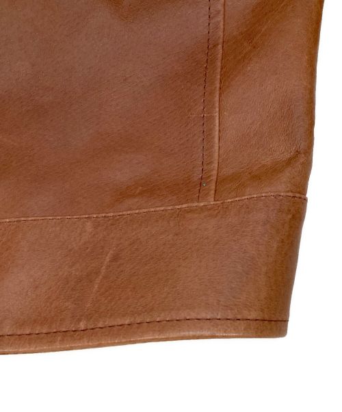 VINTAGE DE LUXE（ヴィンテージ デラックス）VINTAGE DE LUXE (ヴィンテージ デラックス) ダブルライダースジャケット ブラウン サイズ:LL(50)の古着・服飾アイテム