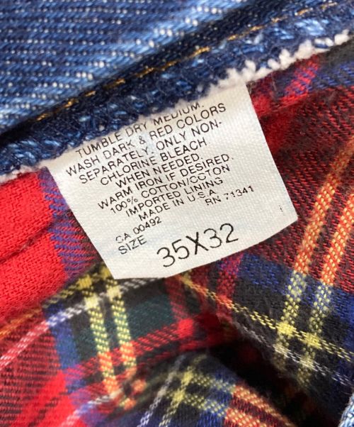 L.L.Bean（エルエルビーン）L.L.Bean (エルエルビーン) 裏フランネルデニムパンツ インディゴ サイズ:88.5cm (W35)の古着・服飾アイテム