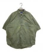 GAPギャップ）の古着「ペイズリー柄半袖シャツ」｜グリーン