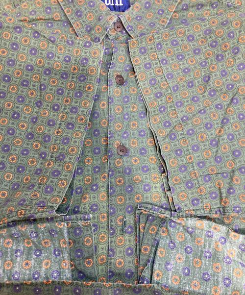 GAP（ギャップ）GAP (ギャップ) ペイズリー柄半袖シャツ グリーン サイズ:XLの古着・服飾アイテム