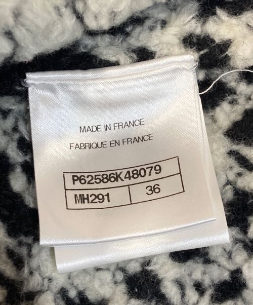 CHANEL（シャネル）CHANEL (シャネル) ノルディック柄ココマークニットスカート ベージュ×ブラック サイズ:S (36)の古着・服飾アイテム