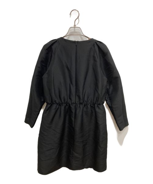 DRAWER（ドゥロワー）Drawer (ドゥロワー) ギャザーワンピース ブラック サイズ:Sの古着・服飾アイテム