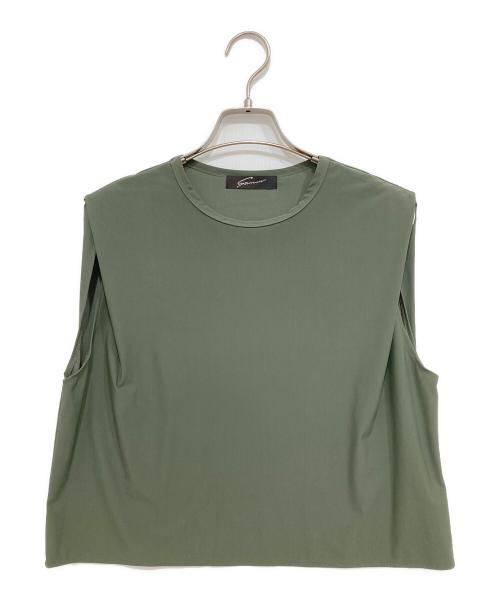 STUNNING LURE（スタニングルアー）STUNNING LURE (スタニングルアー) スイムジャージークロップドタンク グリーン サイズ:Mの古着・服飾アイテム