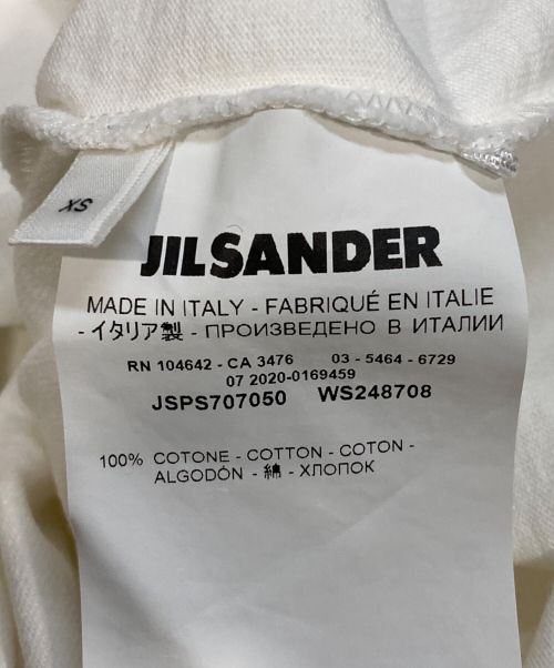 JIL SANDER（ジルサンダー）JIL SANDER (ジルサンダー) ロゴカットソー ホワイト サイズ:XSの古着・服飾アイテム