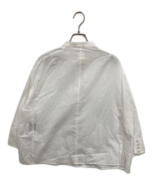 オオカミとフクロウ（オオカミトフクロウ）オオカミとフクロウ (オオカミトフクロウ) ギャザーブラウス ホワイト サイズ:記載なしの古着・服飾アイテム