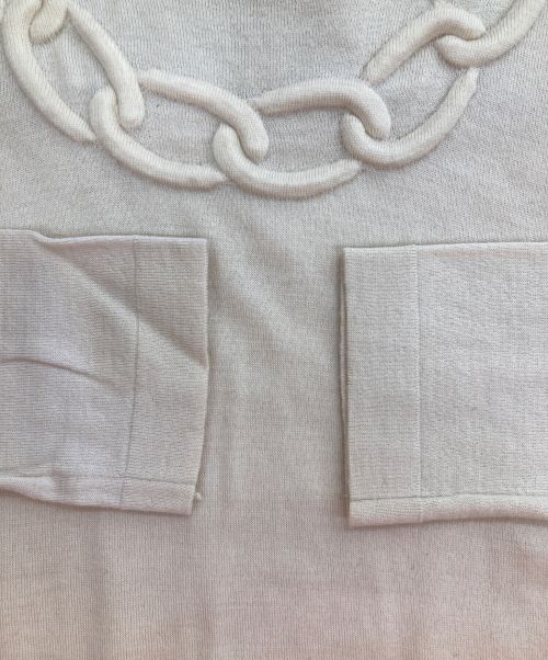 sacai（サカイ）sacai (サカイ) シルク混切替ワンピース ベージュ サイズ:2の古着・服飾アイテム