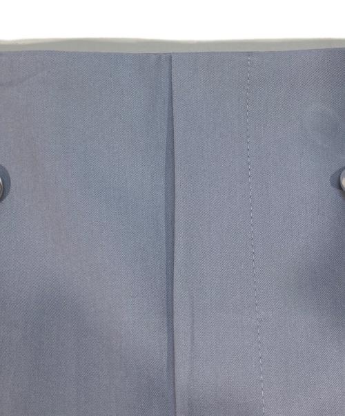 Swingle（スウィングル）Swingle (スウィングル) メタルボタンハイウエストワイドパンツ スカイブルー サイズ:Sの古着・服飾アイテム